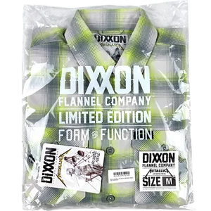 DIXXON Flannel x Metallica And Justice For All Men’s MEDIUM Plaid Band Shirt - Picture 1 of 14