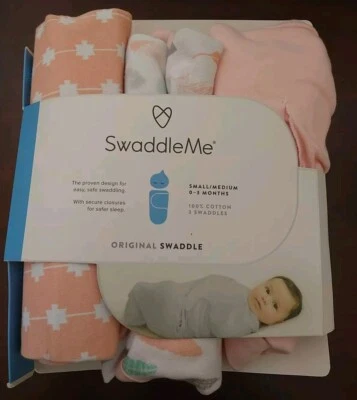 Original Swaddle Small/Medium 0-3 Months 3 Pack  Blanket New Open Package  - Image 1 of 2