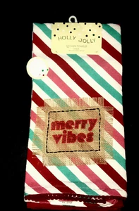 NEW! 2 pk ChRiStMaS GIFTS "HOLLY JOLLY" KITCHEN TOWELS NWT - Picture 1 of 2