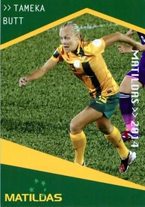 2014 2015 MATILDAS World Cup Card TAMEKA BUTT 1st Edition Australia - Imagen 1 de 3