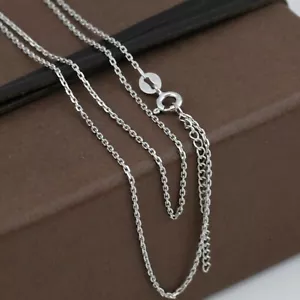 Cadena de trazas finas de plata esterlina 925 40 cm + 5 cm (ajustable) - Imagen 1 de 5