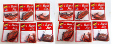 Arkie Rattle Band Bass Jig Brown&orange Fishing Micro Honed Hook