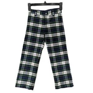 Janie and Jack Plaid Tartan Pants Preppy Flannel Lined Photo Holiday Boys Size 5 - Picture 1 of 6