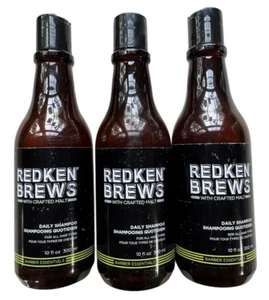 Lot of 3 Redken Brews For Men Daily Shampoo - 3 x 10 oz - Picture 1 of 4