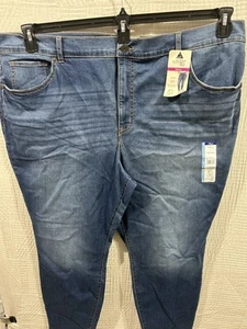 Terra And Sky Skinny 26 W Petite Blue Jeans New - Picture 1 of 6