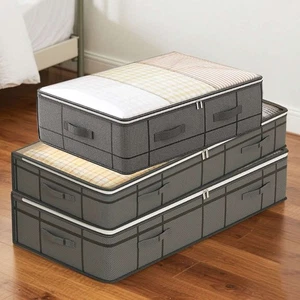 Anti Dust Large Storage Bag Clothes Quilt Blanket Storage Sort Home Organizer US - Picture 1 of 18