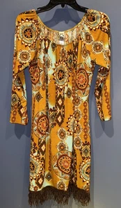 Damen L/XL Western Stretch Kleid, Fransen USA Dual Clothing Comp Cow Girl Anne - Bild 1 von 5