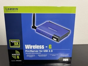 Linksys Wireless-G Print Server For USB 2.0 WPS54GU2 - Open Box, Not Used - Picture 1 of 6