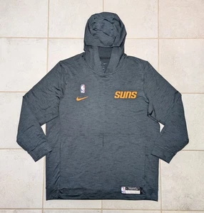 Nike Men's Large Tall Phoenix Suns Light Hoodie Shirt Gray Engineered Team Issue - Picture 1 of 8