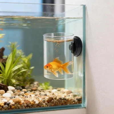 Магнитная кормушка для рыб 2 шт., автоматическое выравнивающее питательное кольцо для аквариума, Versatil... - Изображение 1 из 4