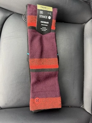 Stance Performance Freshtek OTC 袜子 Nightride Mid Poly Snow 2 包 尺寸 L — 第 1/2 张图片