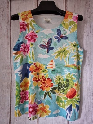 Tanque Laura Ashley Talla S Velero Tropical Foto 1 de 4