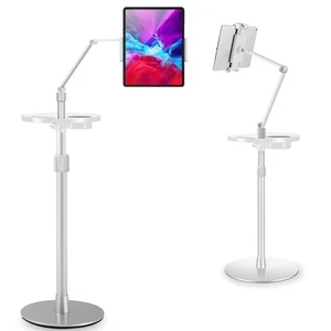 Tablet Floor Stand,Adjustable Height Swivel Tablet Holder Mount with Heavy Du... - Picture 1 of 8