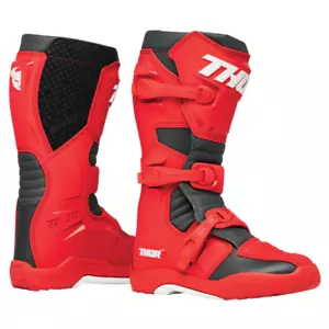 Thor Blitz XR Mens MX ATV Offroad Boots - Red/Charcoal - Size 14 - Picture 1 of 6