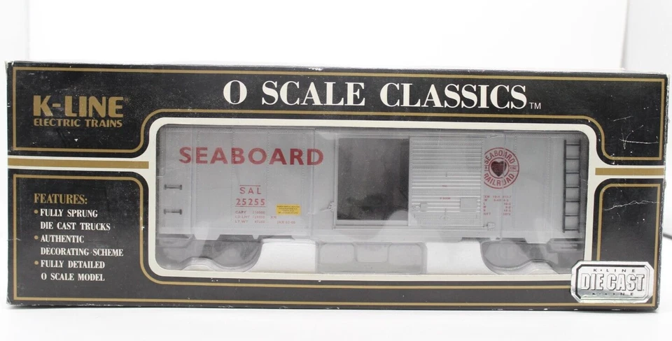 K- Line O Scale Seaboard Die Cast Classic Box Car #25255 K751-1951 - Image 1 of 4