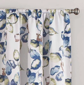 Paige Multicolor Tejido Floral 37 pulgadas W x 95 in. Cortina oscurecedora de bolsillo con varilla L - Imagen 1 de 1