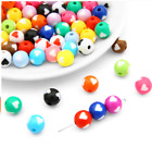 Colorful Acrylic round love bead round ball beads earrings bracelet accessories