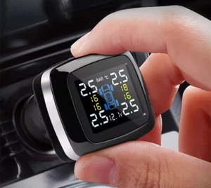 Wireless TPMS Tire Pressure Monitoring System USB Digital Display 4 Sensors - Picture 1 of 7