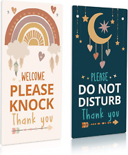 in Session Do Not Disturb Door Sign Reversible Double Sided Sign for Business, O