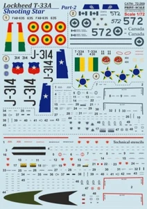 Print Scale 72-269 1/72 Decal for Lockheed T-33 Shooting Star Part-2 - Picture 1 of 3