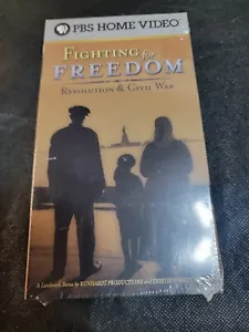 FIGHTING FOR FREEDOM (2003) SEALED VHS TAPE PBS VIDEO CIVIL WAR ULTRA RARE - Picture 1 of 9
