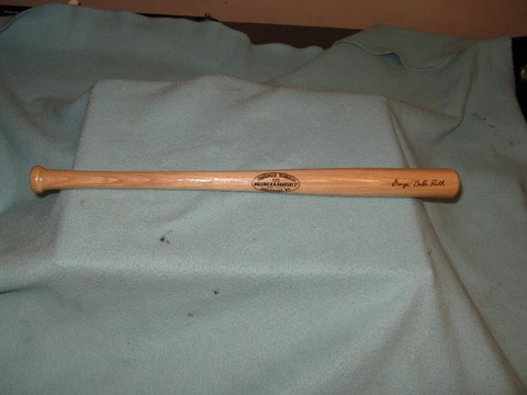 New Hillerich and Bradsby Co. Louisville slugger mini 18" souvenir Babe Ruth Bat Cover