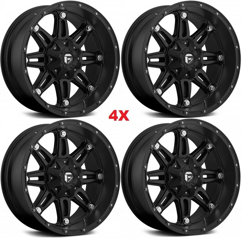 18 FUEL HOSTAGE BLACK WHEELS RIMS F-150 F150 18X9 6 RHINO FUEL  - Изображение 1 из 4
