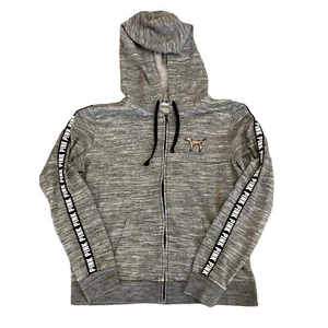 Victoria's Secret PINK Kapuzenpullover Pailletten Varsity Langarm Hund - Bild 1 von 10