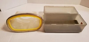 Vintage Scubapro Scuba Mask Tempered Heathways Glass & 18.8 Stainless In Case - Picture 1 of 7