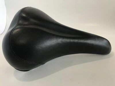 Asiento de bicicleta acolchado Nishiki negro incluye soporte de montaje Foto 1 de 4