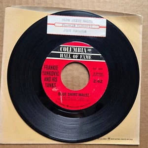 FRANKIE YANKOVIC AND HIS YANKS Blue Skirt Waltz POLKA 45 7" POP Record Vinyl - Foto 1 di 2