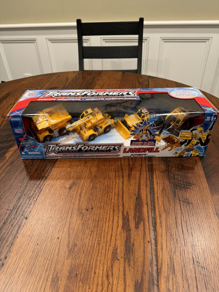 Transformers Robots In Disguise Vertedero Set de Regalo 2002 Sin usar, en caja sellada Nuevo Foto 1 de 4