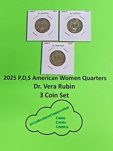 2025 PDS American Women Quarter (AWQ) Dr. Vera Rubin 3 Coin Set - Bild 1 von 2