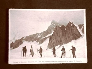 In Valle d'Aosta nel 1899 Inaugurazione del rifugio Torino Discesa a Chamonix - Imagen 1 de 1