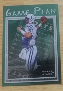 Leaf Rookies & Stars Game Plan #2 1998 Peyton Manning/5000 radiocontrol novato inserto - Imagen 1 de 2