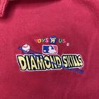 Vintage Toys R Us Diamond Skills Baseball Polo Shirt XL