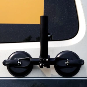 US Stock 1×Heavy-Duty ATV Off-road Flag Pole Car Mount Bracket Adjustable Sucker - Picture 1 of 10