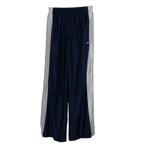 Nike Blue Athletic Track Pants Boys Size M 10 12 Pull-on Elastic Waist - Picture 1 of 11