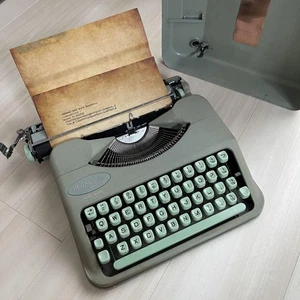 Hermes Manual Typewriter Baby 2nd Generation Restored Portable Vintage - Picture 1 of 12