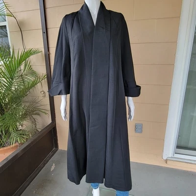 Abrigo Columpio Vintage 1960 Bolsillos Negros Mujer Talla M National Recovery Board Foto 1 de 4