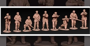 Wargaming ww2 British paras in beret bolt action 1:72 - Picture 1 of 1