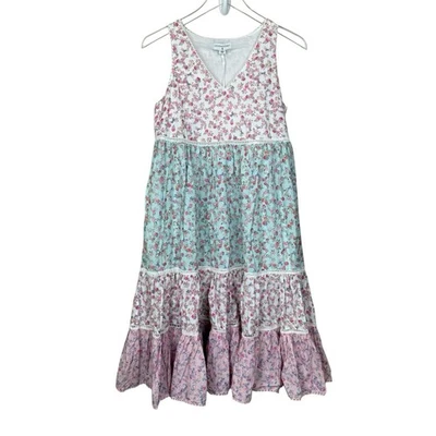 Vestido LoveShackFancy X Target para mujer XS Camille floral con volantes en capas casa de campo NUEVO Foto 1 de 4