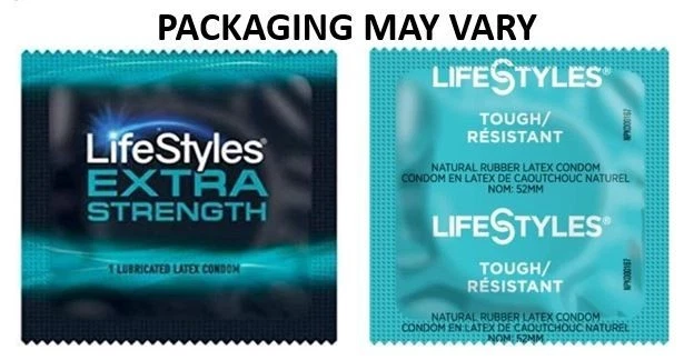 Lifestyles Tough Extra Strength Lubricated Bulk Condoms 310152 Pack of 50