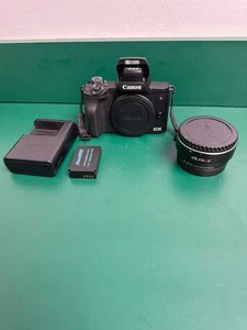Canon EOS M50 Mark II 24.1MP Spiegellose Kamera - Schwarz - mit Adapter (EZ5001899) - Bild 1 von 10