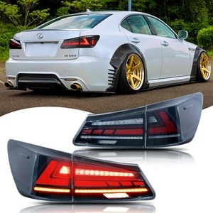 Conjunto de luces traseras LED para Lexus IS250 IS350 2006-2013 ISF negras - Imagen 1 de 5