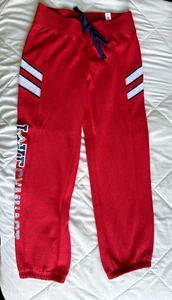 NWT Girls 8 Justice Gymnastics Sweat Pants Love Gymnast USA Red White Blue Stars - Picture 1 of 6