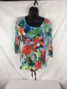 Blusa Adornada Azul Francés Para Mujer Talla Pequeña Mangas Largas Varios Colores - Imagen 1 de 4