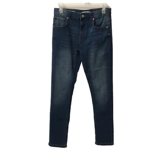 Calvin Klein Jeans 16 Boys Youth Size Blue Denim Adjustable Waist Skinny Leg - Picture 1 of 18