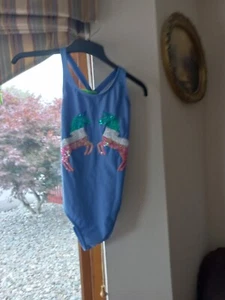 Stunning blue sequin Unicorn girl's swimsuit from M&S KIDS Size 12-13 YO, NWT - Picture 1 of 12