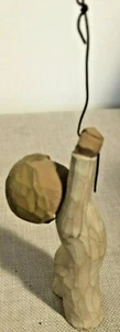 Carved Wooden Figure of Boy Holding Ballon.Might be Banksy inspired !!!!!! - Picture 1 of 3